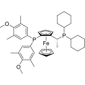(R)-1-{(SP)-2-[Bis(4-methoxy-3,5-dimethylphenyl)phosphino]ferrocenyl}ethyldicyclohexylphosphine|CS-0031535