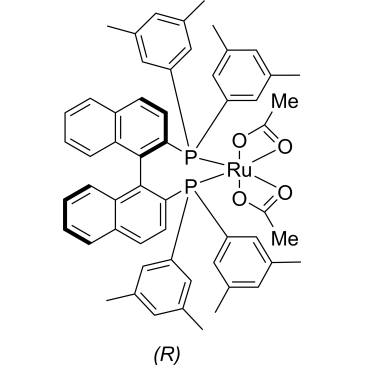 Diacetato{(R)-(+)-2,2'-bis[di(3,5-xylyl)phosphino]-1,1'-binaphthyl}ruthenium(II)|CS-0031537