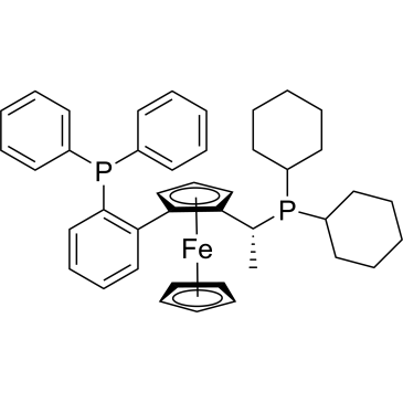 (R)-(-)-1-[(R)-2-(2'-Diphenylphosphinophenyl)ferrocenyl]ethyldicyclohexylphosphine|CS-0031542