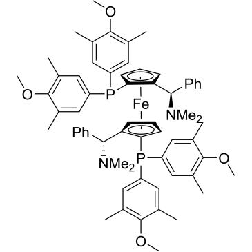 (1R,1'R)-1,1'-Bis[bis(4-methoxy-3,5-dimethylphenyl)phosphino]-2,2'-bis[(R)-(dimethylamino)phenylmethyl]ferrocene|CS-0031546