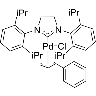 Chloro[(1,2,3-h)-3-phenyl-2-propenyl][1,3-bis(2,6-diisopropylphenyl)-4,5-di-H-imidazol-2-ylidene]palladium(II)|CS-0031986