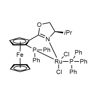 (R)-2-[(RP)-2-(Diphenylphosphino)derrocenyl]-4-isopropyl-2-oxazoline triphenylphosphine ruthenium(II) chloride complex|CS-0032001