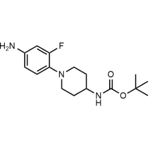 tert-butyl (1-(4-amino-2-fluorophenyl)piperidin-4-yl)carbamate|CS-0033916