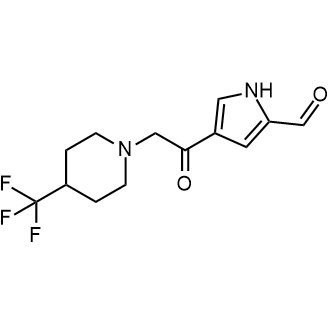 4-(2-(4-(trifluoromethyl)piperidin-1-yl)acetyl)-1H-pyrrole-2-carbaldehyde|CS-0033936