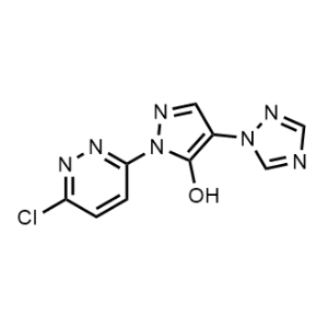 1-(6-chloropyridazin-3-yl)-4-(1H-1,2,4-triazol-1-yl)-1H-pyrazol-5-ol|CS-0034460