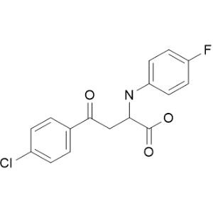 4-(4-chlorophenyl)-2-((4-fluorophenyl)amino)-4-oxobutanoic acid|CS-0034549