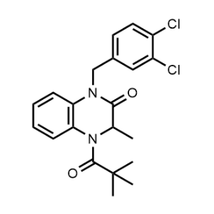 1-(3,4-dichlorobenzyl)-3-methyl-4-pivaloyl-3,4-dihydroquinoxalin-2(1H)-one|CS-0034686