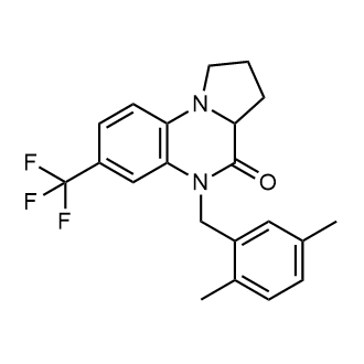 5-(2,5-dimethylbenzyl)-7-(trifluoromethyl)-1,2,3,3a-tetrahydropyrrolo[1,2-a]quinoxalin-4(5H)-one|CS-0034729