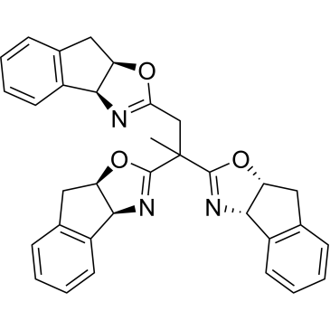 (3aS,3'aS,3''aS,8aR,8'aR,8''aR)-2,2',2''-(2-Methyl-1-ethanyl-2-ylidene)tris[3a,8a-dihydro-8H-indeno[1,2-d]oxazole]|CS-0035146