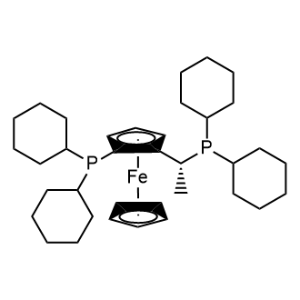 (R)-1-[(SP)-2-(Dicyclohexylphosphino)ferrocenyl]ethyldicyclohexylphosphine|CS-0035212