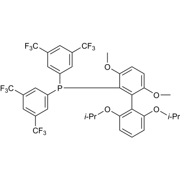 Bis[3,5-bis(trifluoromethyl)phenyl][3,6-dimethoxy-2',6'-bis(1-methylethoxy)[1,1'-biphenyl]-2-yl]phosphine|CS-0035237