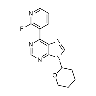 6-(2-Fluoropyridin-3-yl)-9-(oxan-2-yl)purine|CS-0036557