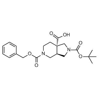 (3aR,7aS)-2-[(2-Methylpropan-2-yl)oxycarbonyl]-5-phenylmethoxycarbonyl-1,3,3a,4,6,7-hexahydropyrrolo[3,4-c]pyridine-7a-carboxylic acid|CS-0037429