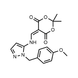 1,3-Dioxane-4,6-Dione, 5-[[[1-[(4-Methoxyphenyl)Methyl]-1H-Pyrazol-5-Yl]Amino]Methylene]-2,2-Dimethyl-|CS-0038006