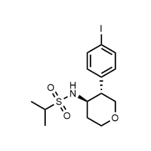 N-((3S,4R)-3-(4-Iodophenyl)tetrahydro-2H-pyran-4-yl)propane-2-sulfonamide|CS-0038178