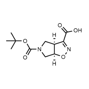 (3aR,6aS)-5-(tert-Butoxycarbonyl)-4,5,6,6a-tetrahydro-3aH-pyrrolo[3,4-d]isoxazole-3-carboxylic acid|CS-0038210