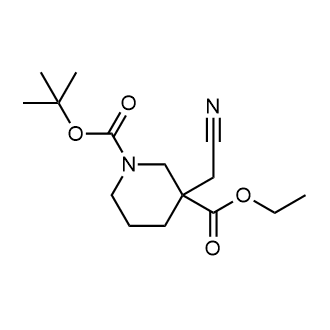 1,3-Piperidinedicarboxylic Acid, 3-(Cyanomethyl)-, 1-(1,1-Dimethylethyl) 3-Ethyl Ester|CS-0038710