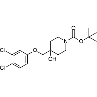 tert-butyl 4-((3,4-dichlorophenoxy)methyl)-4-hydroxypiperidine-1-carboxylate|CS-0039445