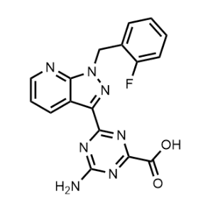 4-Amino-6-(1-(2-fluorobenzyl)-1H-pyrazolo[3,4-b]pyridin-3-yl)-1,3,5-triazine-2-carboxylic acid|CS-0039585