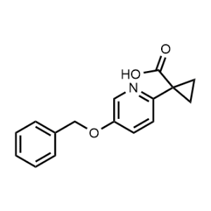 Cyclopropanecarboxylic acid, 1-[5-(phenylmethoxy)-2-pyridinyl]-|CS-0039649
