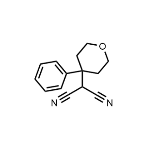 Propanedinitrile, 2-(tetrahydro-4-phenyl-2H-pyran-4-yl)-|CS-0039656