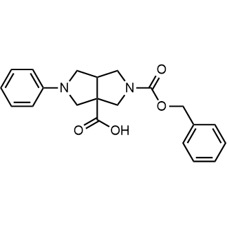 2-((Benzyloxy)Carbonyl)-5-Phenyloctahydropyrrolo[3,4-C]Pyrrole-3A-Carboxylic Acid|CS-0039700