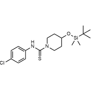 1-Piperidinecarbothioamide, N-(4-chlorophenyl)-4-[[(1,1-dimethylethyl)dimethylsilyl]oxy]-|CS-0039798