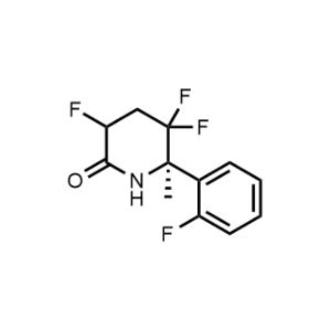 2-Piperidinone, 3,5,5-trifluoro-6-(2-fluorophenyl)-6-methyl-, (6R)-|CS-0039801