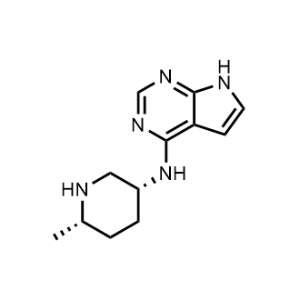 7H-Pyrrolo[2,3-d]pyrimidin-4-amine, N-[(3R,6S)-6-methyl-3-piperidinyl]-, rel-|CS-0043463