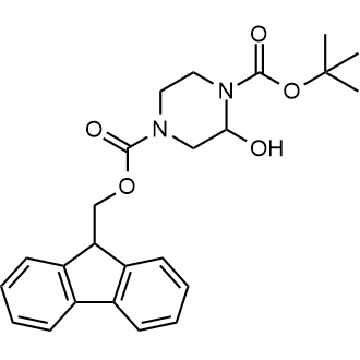 4-((9H-Fluoren-9-yl)methyl) 1-(tert-butyl) 2-hydroxypiperazine-1,4-dicarboxylate|CS-0047402