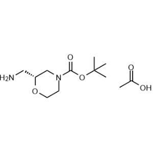 tert-Butyl (2R)-2-(aminomethyl)morpholine-4-carboxylate acetate|CS-0048651