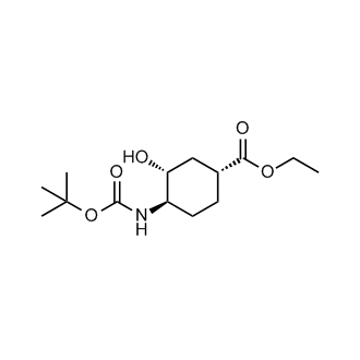 Ethyl (1R,3R,4R)-4-{[(tert-butoxy)carbonyl]amino}-3-hydroxycyclohexane-1-carboxylate|CS-0049582