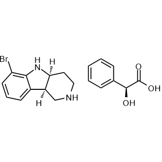 (4aS,9bR)-6-Bromo-2,3,4,4a,5,9b-hexahydro-1H-pyrido[4,3-b]indole (S)-2-Hydroxy-2-phenylacetate|CS-0053440