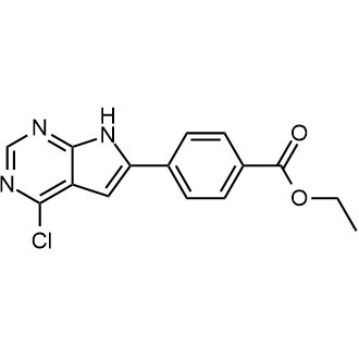 4-(4-Chloro-7H-pyrrolo[2,3-d]pyrimidin-6-yl)benzoic acid ethyl ester|CS-0053868