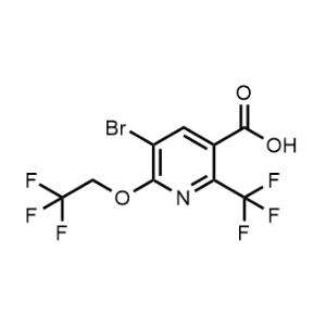 5-Bromo-6-(2,2,2-trifluoroethoxy)-2-(trifluoromethyl)nicotinic acid|CS-0060151
