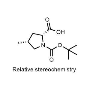 1,2-Pyrrolidinedicarboxylic acid, 4-methyl-, 1-(1,1-dimethylethyl) ester, (2R,4R)-rel-|CS-0062398