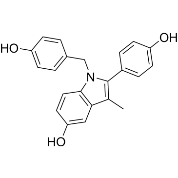 1-(4-Hydroxybenzyl)-2-(4-hydroxyphenyl)-3-methyl-1H-indol-5-ol|CS-0063844