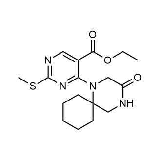 Ethyl 2-(methylthio)-4-(3-oxo-1,4-diazaspiro[5.5]undecan-1-yl)pyrimidine-5-carboxylate|CS-0064718