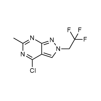 4-Chloro-6-methyl-2-(2,2,2-trifluoroethyl)-2H-pyrazolo[3,4-d]pyrimidine|CS-0068890