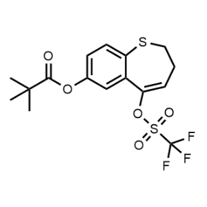 5-(((trifluoromethyl)sulfonyl)oxy)-2,3-dihydrobenzo[b]thiepin-7-yl pivalate|CS-0068990