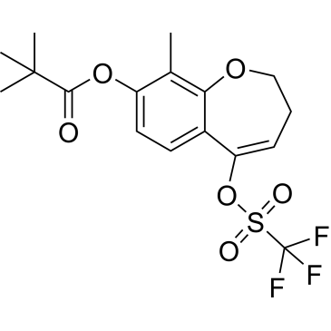 9-methyl-5-(((trifluoromethyl)sulfonyl)oxy)-2,3-dihydrobenzo[b]oxepin-8-yl pivalate|CS-0069040