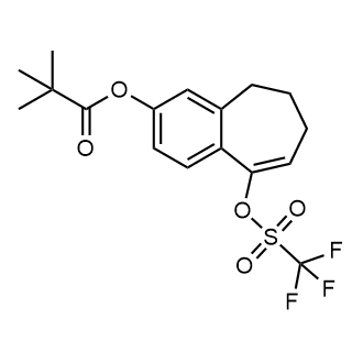 9-(((Trifluoromethyl)sulfonyl)oxy)-6,7-dihydro-5H-benzo[7]annulen-3-yl pivalate|CS-0069177