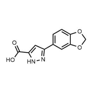 3-(1,3-Benzodioxol-5-yl)-1H-pyrazole-5-carboxylic acid|CS-0070529