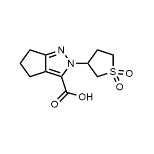 2-(1,1-Dioxidotetrahydrothiophen-3-yl)-2,4,5,6-tetrahydrocyclopenta[c]pyrazole-3-carboxylic acid|CS-0070563