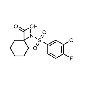 1-((3-Chloro-4-fluorophenyl)sulfonamido)cyclohexane-1-carboxylic acid|CS-0071341