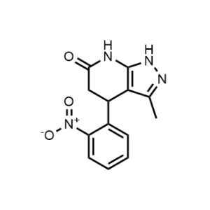 3-Methyl-4-(2-nitrophenyl)-1,4,5,7-tetrahydro-6H-pyrazolo[3,4-b]pyridin-6-one|CS-0072241