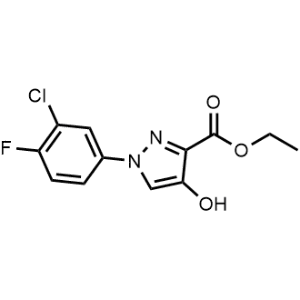 Ethyl 1-(3-chloro-4-fluorophenyl)-4-hydroxy-1H-pyrazole-3-carboxylate|CS-0072472