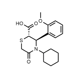 (2S,3R)-4-Cyclohexyl-3-(2-methoxyphenyl)-5-oxothiomorpholine-2-carboxylic acid|CS-0073083