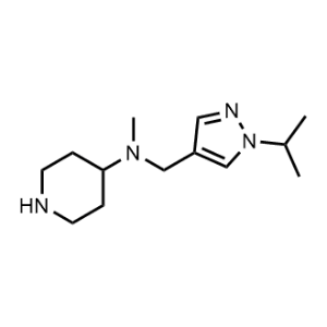 N-Methyl-N-{[1-(propan-2-yl)-1H-pyrazol-4-yl]methyl}piperidin-4-amine|CS-0073211