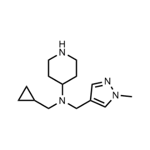 N-(Cyclopropylmethyl)-N-[(1-methyl-1H-pyrazol-4-yl)methyl]piperidin-4-amine|CS-0073216